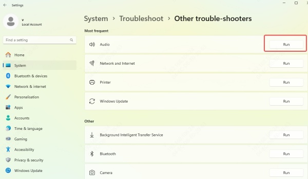 run-audio-troubleshooter