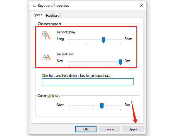 change-keyboard-properties