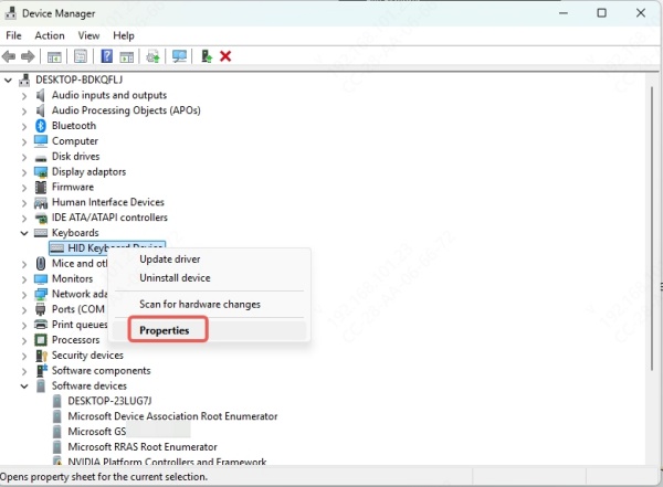 keyboard-driver-properties