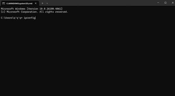 ipconfig