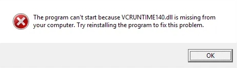vcruntime140-dll-not-found