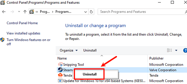 uninstall-steam