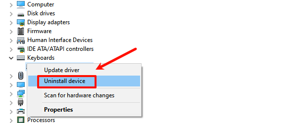 select-uninstall-device