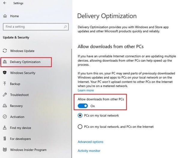 disable-delivery-optimization