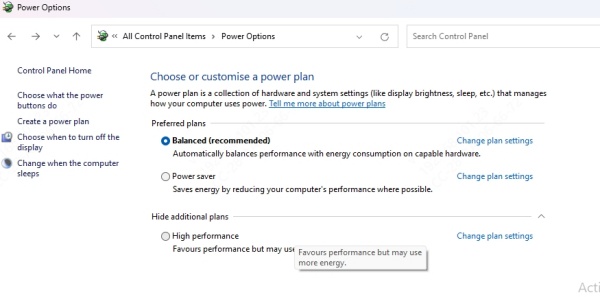 power-options-high-performance