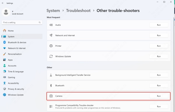 run-camera-troubleshooter