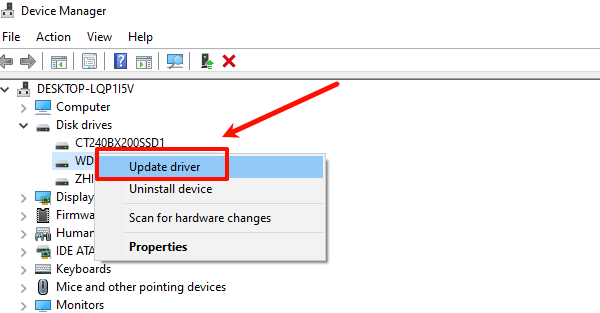 select-update-driver