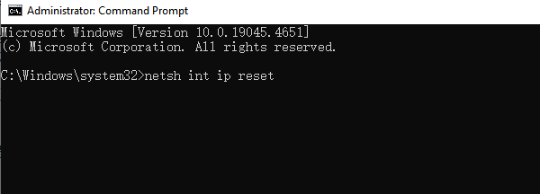 run-network-reset-command