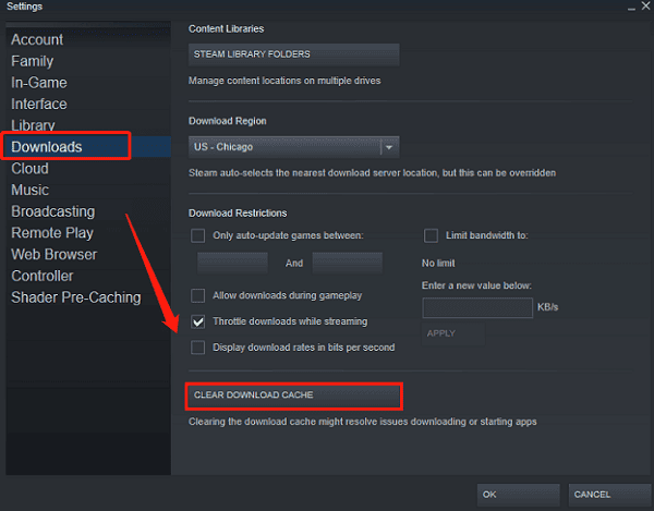 clear-download-cache