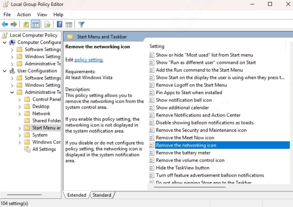 remove-the-networking-icon