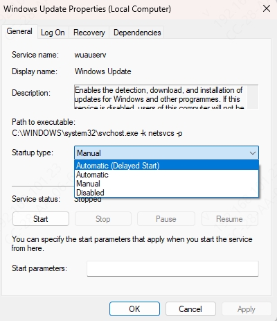 windows-update-startup-automatic