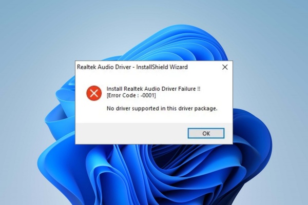 install-realtek-audio-driver-failure