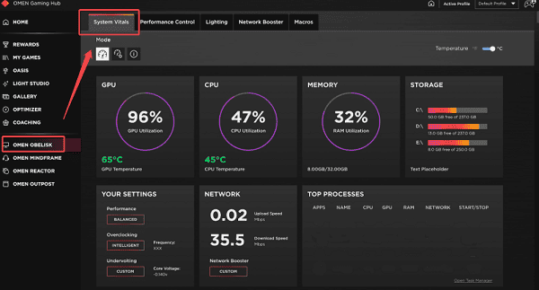 utilize-OMEN-Gaming-Hub