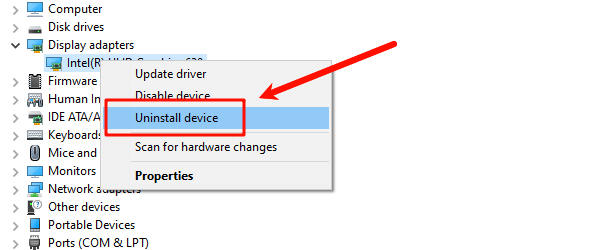 select-uninstall-device