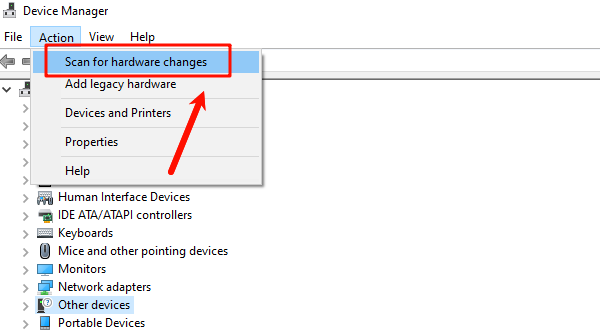scan-for-hardware-changes scan-for-hardware-changes