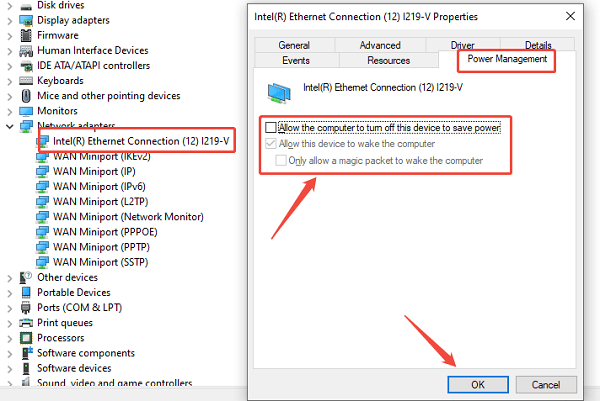 disable-power-management disable-power-management
