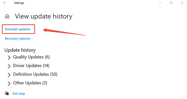 select-uninstall-updates