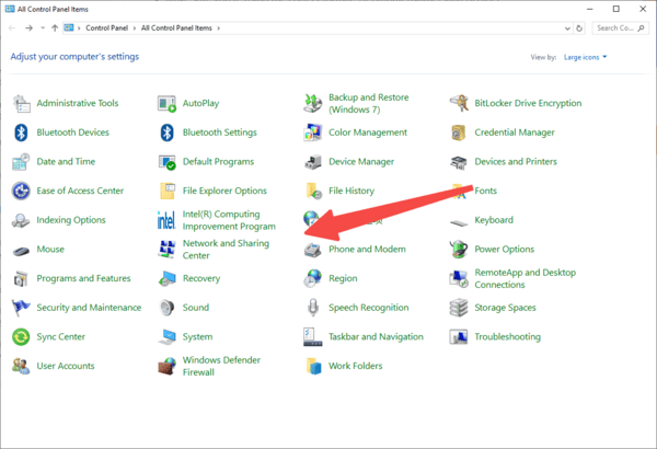 network-sharing-center