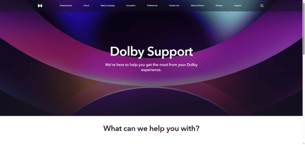 dolby-support