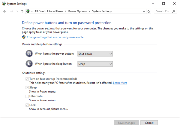 power-system-setting