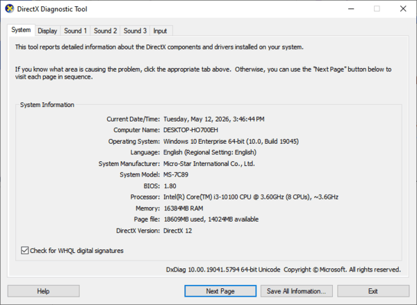 directx-diagnostic-tool